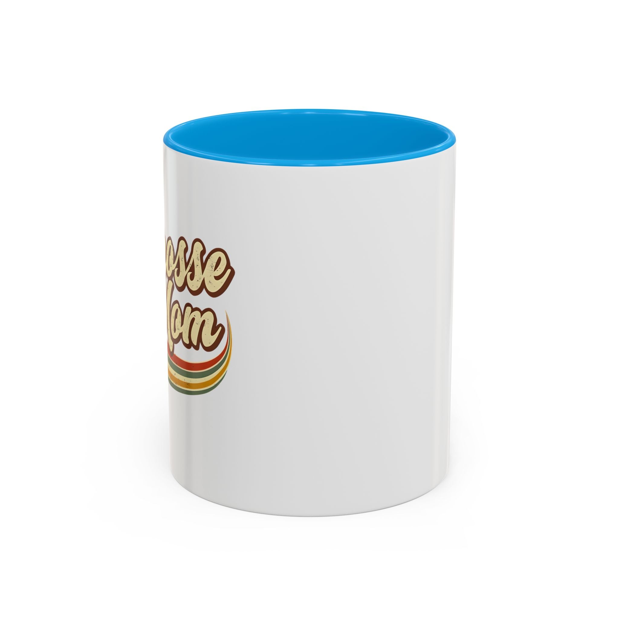 Retro Lacrosse Mom - Ceramic Coffee Mug (11oz)