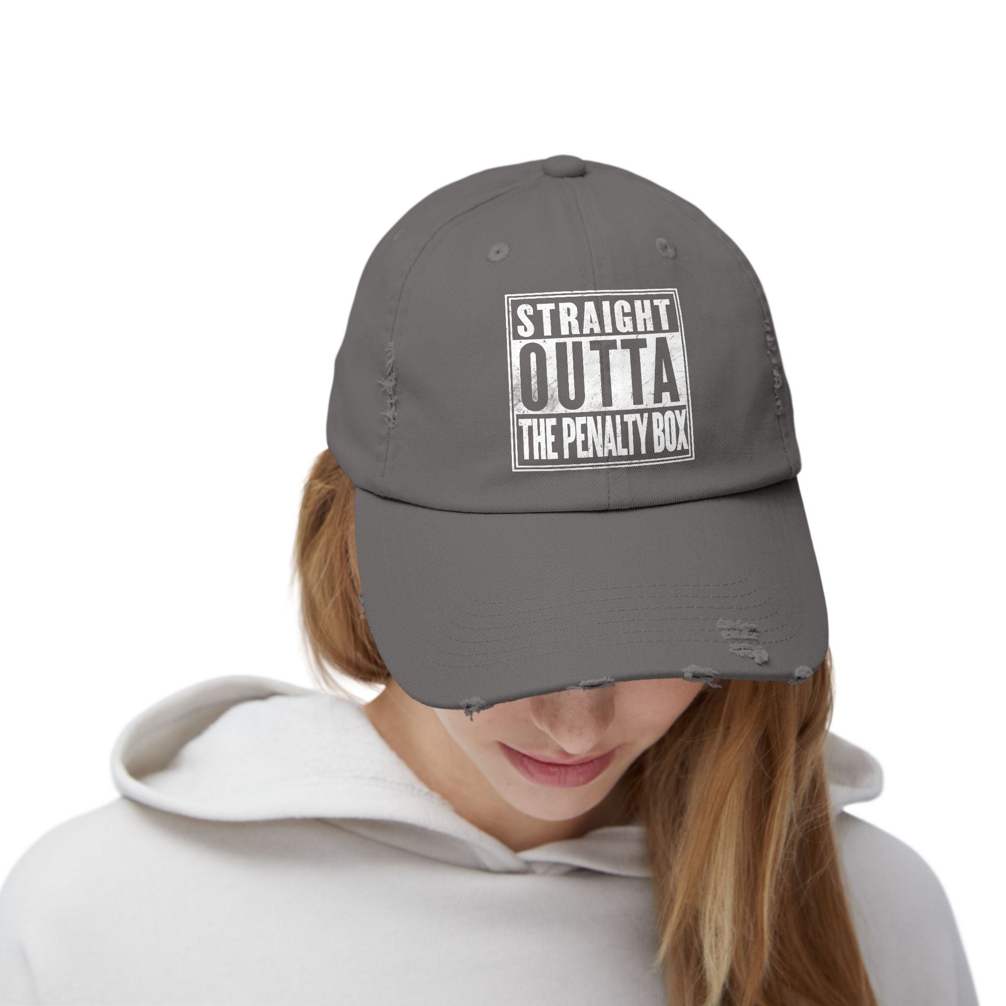 Straight Outta The Penalty Box - Distressed Cap