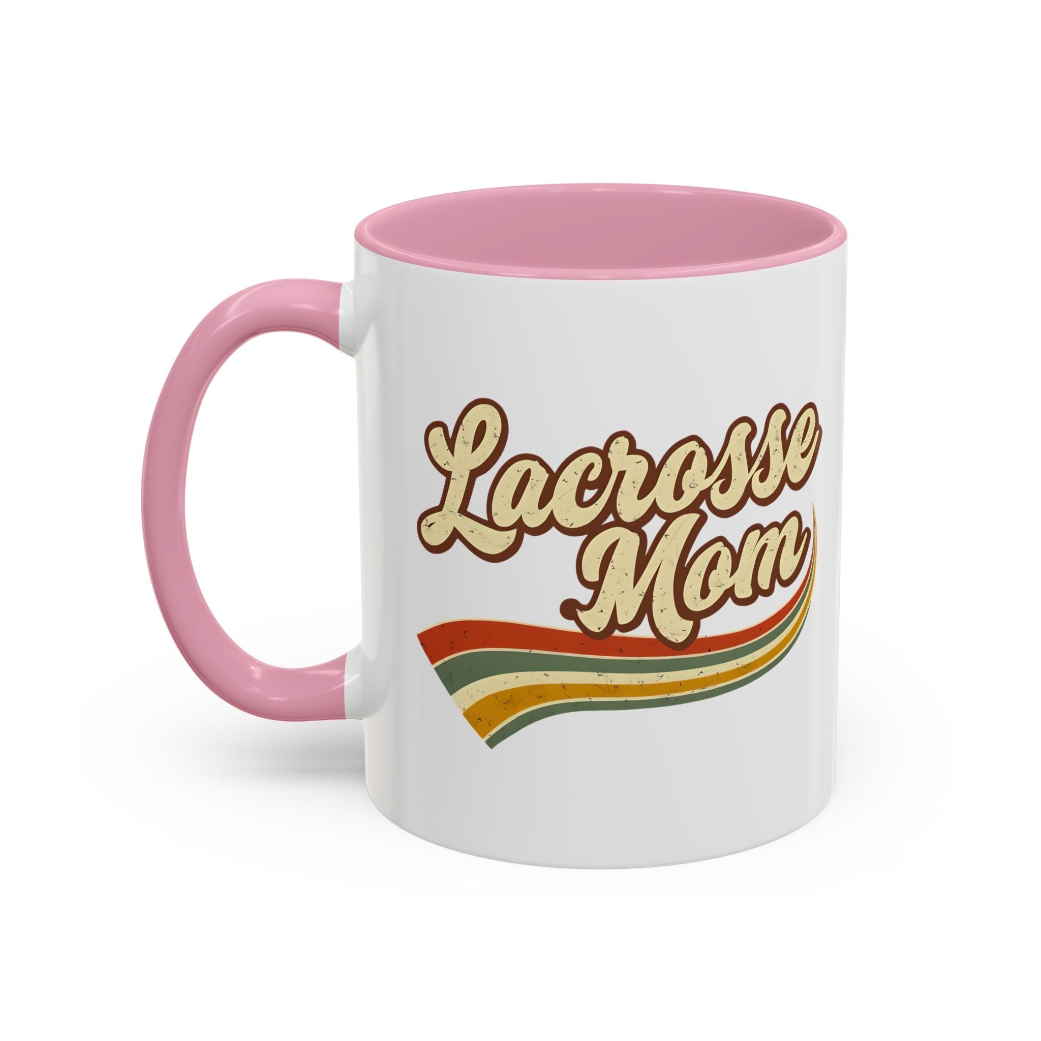 Retro Lacrosse Mom - Ceramic Coffee Mug (11oz)