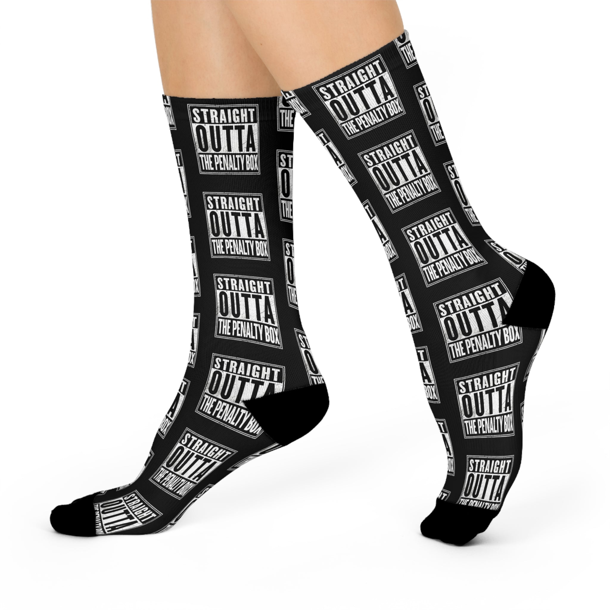 Straight Outta The Penalty - Box Cushioned Crew Socks