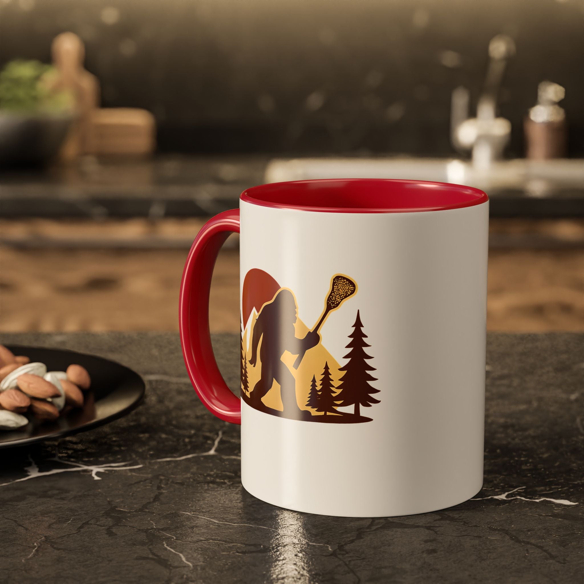 Retro LAXsquatch - Ceramic Coffee Mug (11oz)