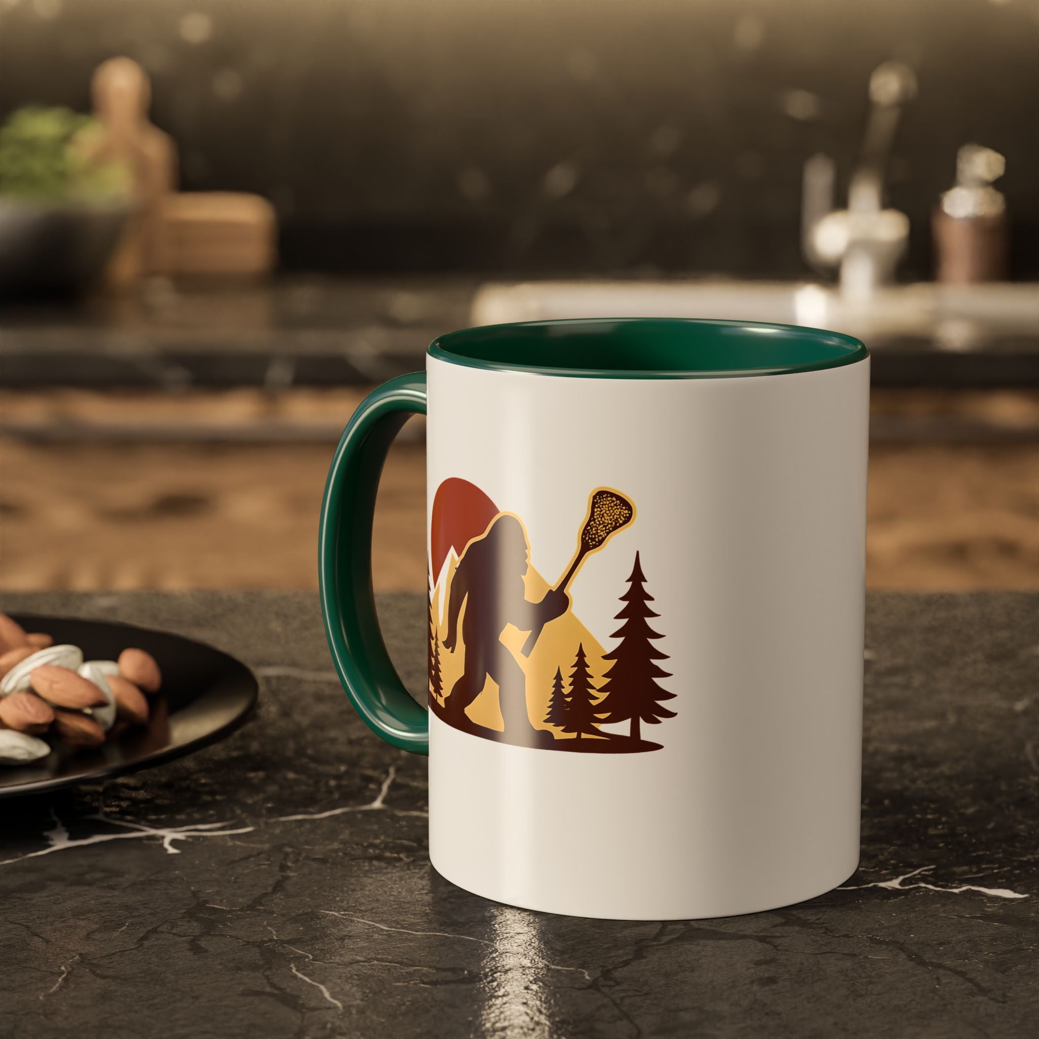 Retro LAXsquatch - Ceramic Coffee Mug (11oz)